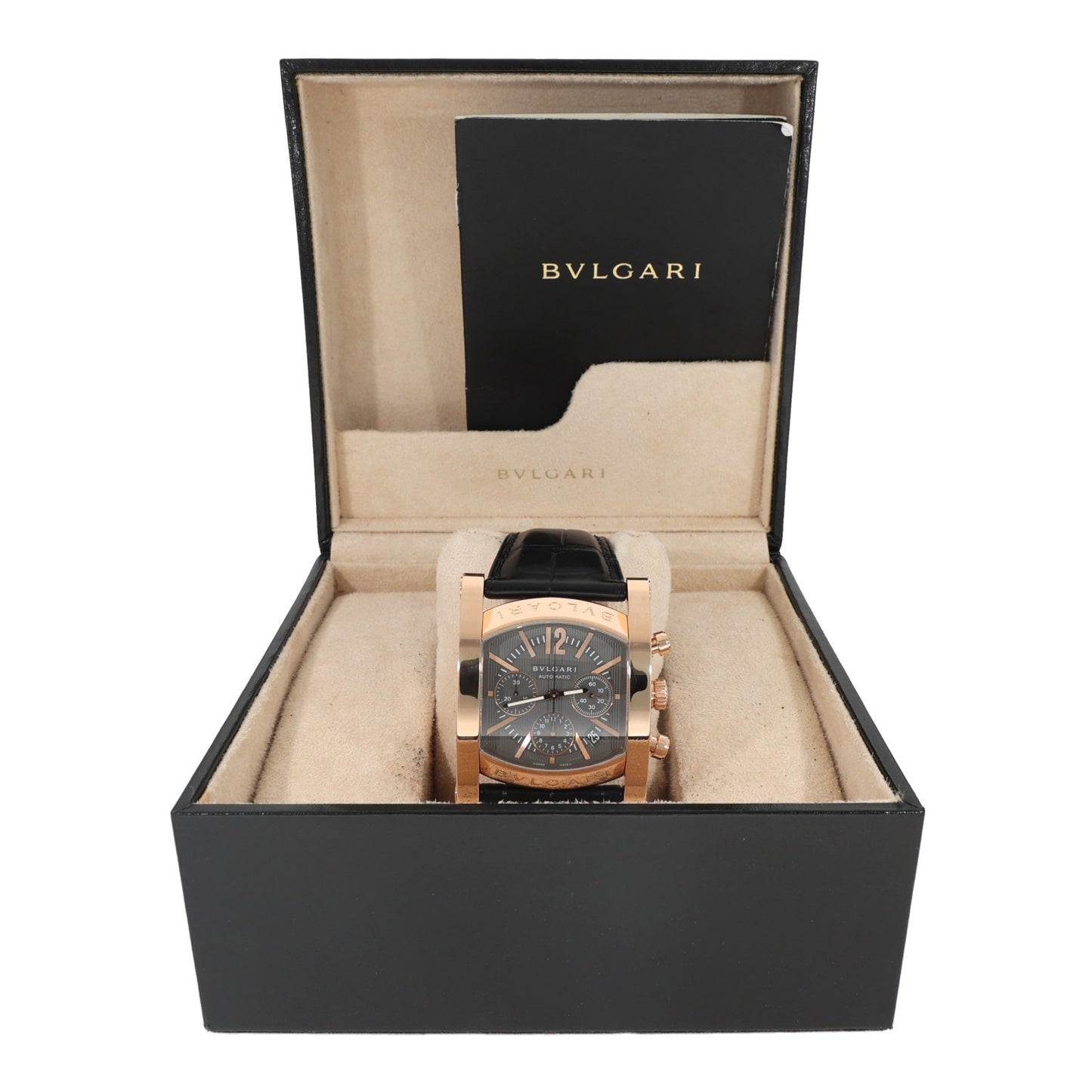 Bvlgari Assioma Chronograph AA P 48 G CH 38mm Rose Gold Watch