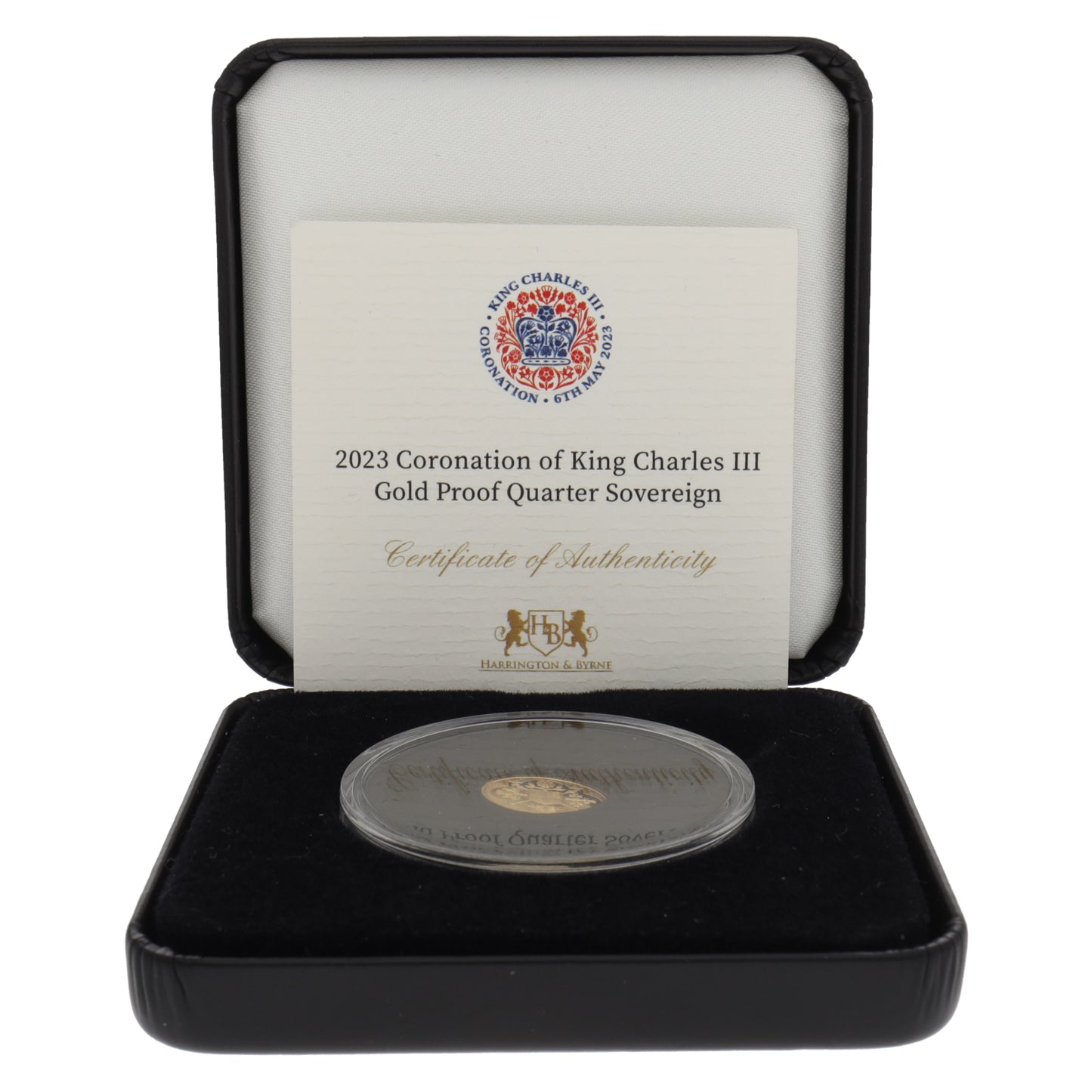 22ct Gold Coronation Of King Charles III Quarter Sovereign Coin 2023