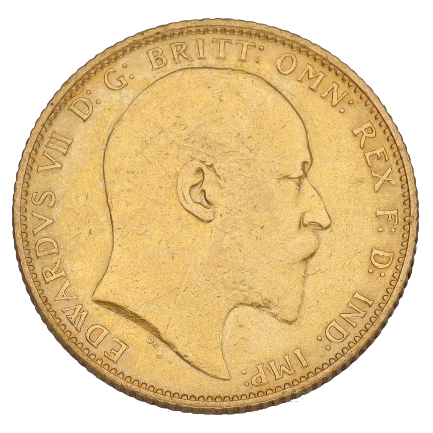 22ct Gold King Edward VII Full Sovereign Coin 1904