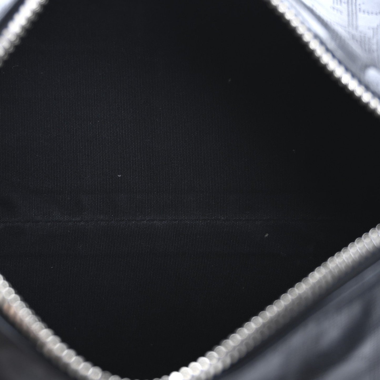 Christian Dior Perforated Oblique Roller Messenger Calfskin Leather Bag - Black