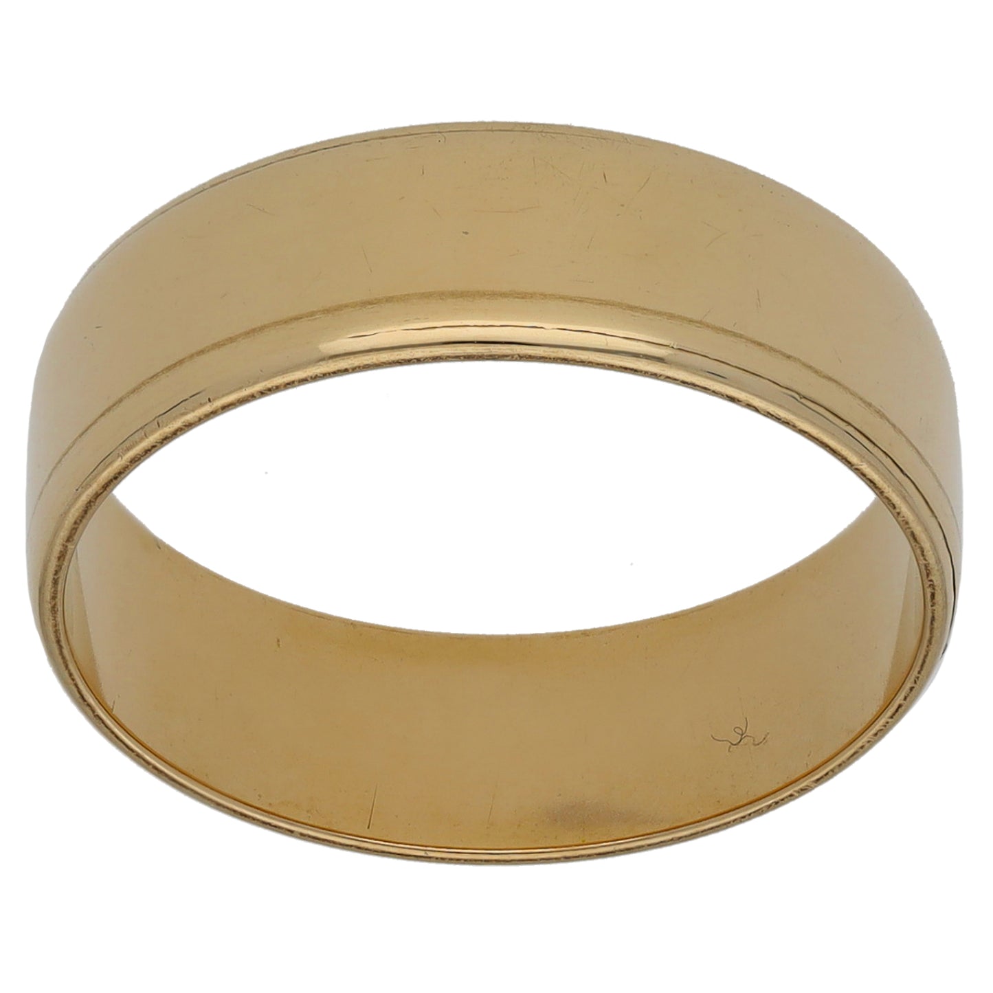 9ct Gold Plain Wedding Ring Size N