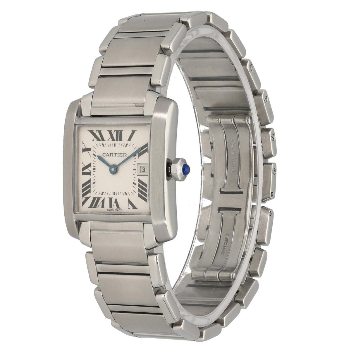 Cartier Tank Francaise W51011Q3 25mm Stainless Steel Watch