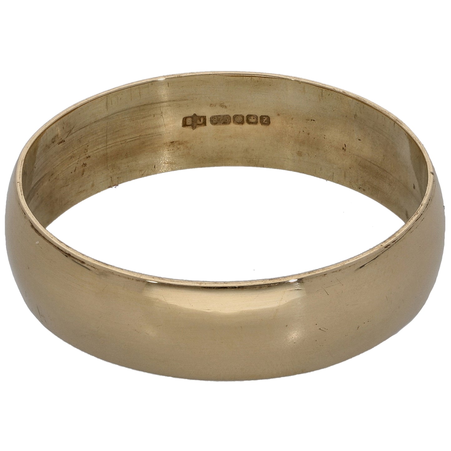 9ct Gold Plain Wedding Ring Size W