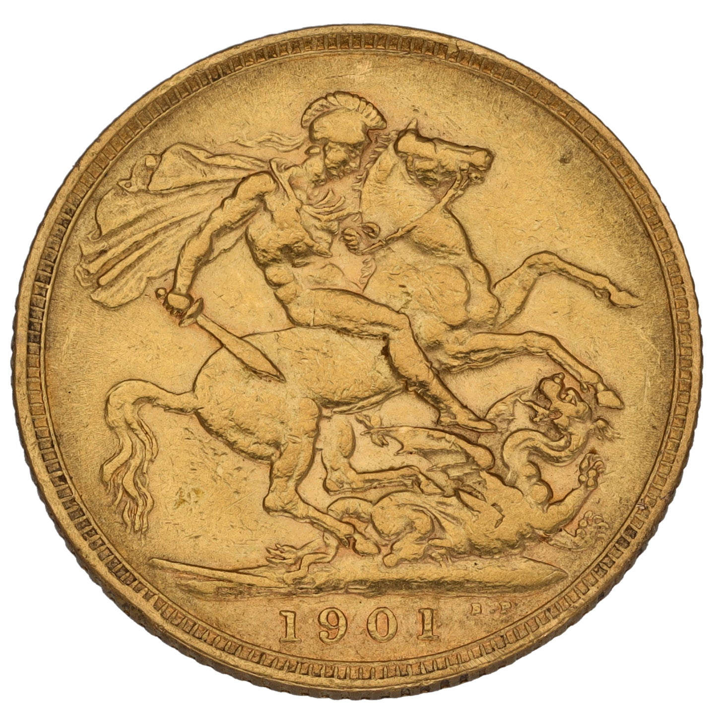 22ct Gold Queen Victoria Full Sovereign Coin 1901