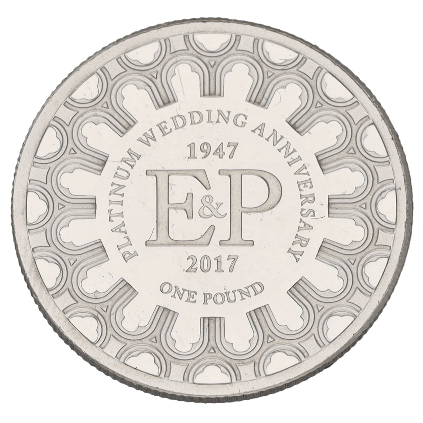 Platinum Wedding Anniversary One Pound Coin 2017