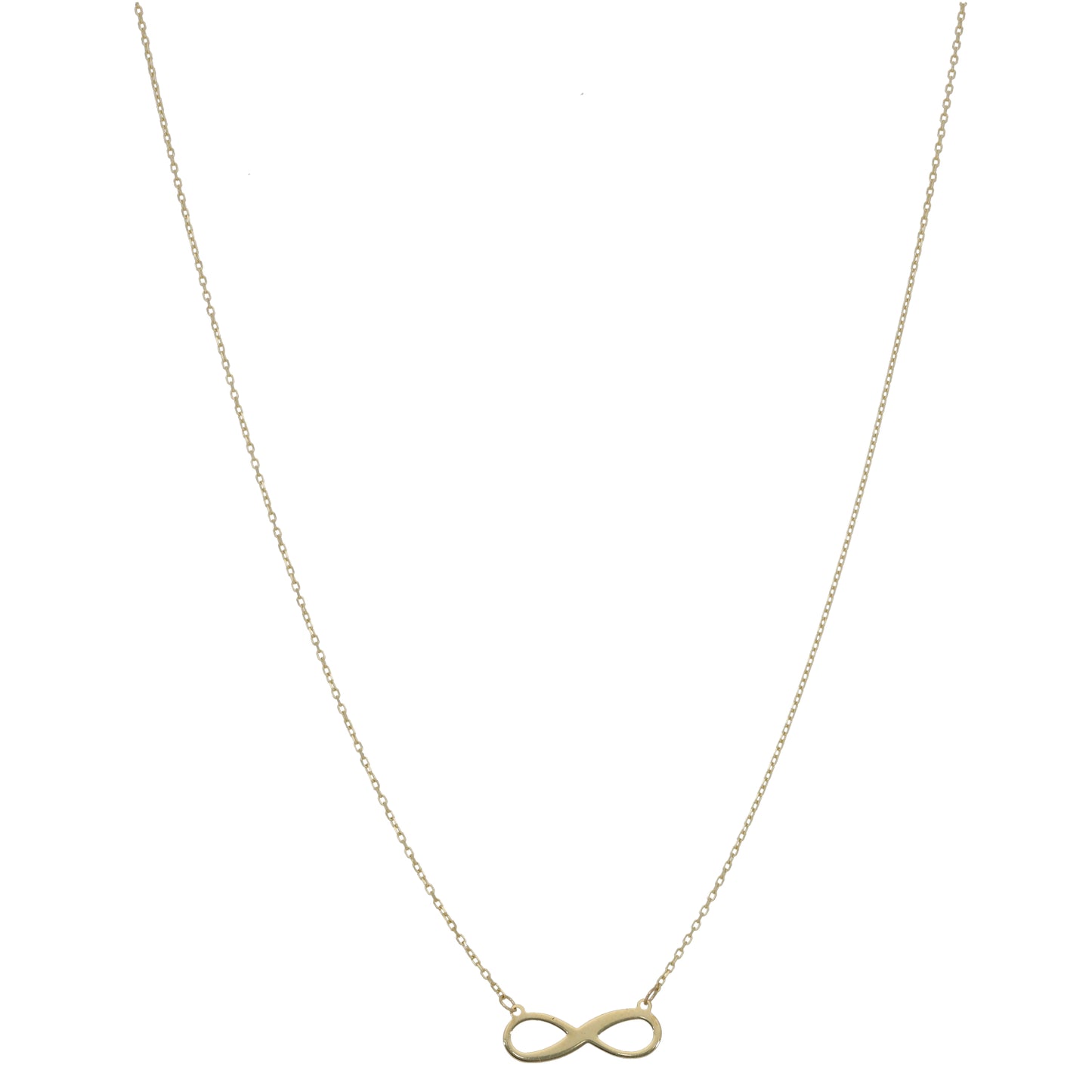 New 9ct Gold Infinity Chain 18"