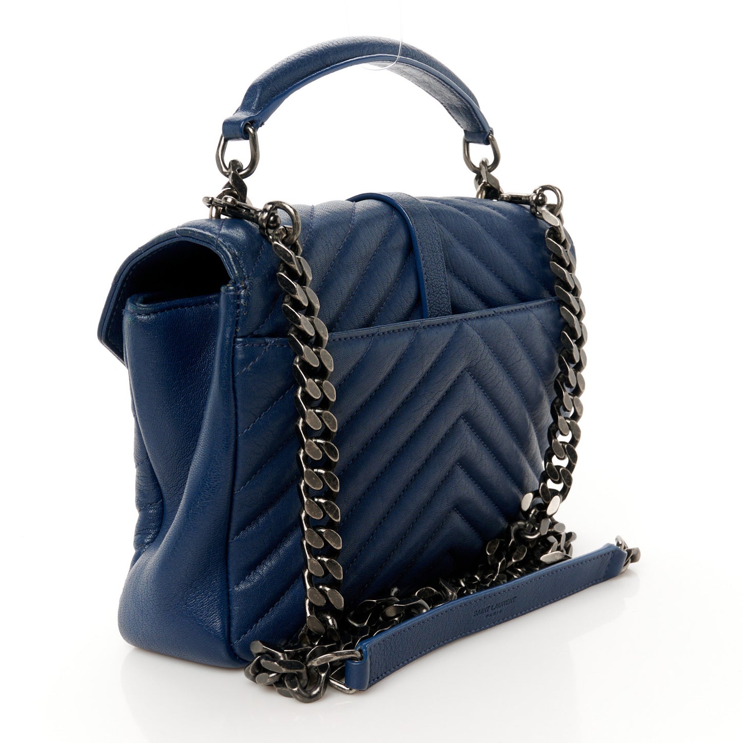 Yves Saint Laurent Monogram Medium College Matelasse Chevron Bag - Charron