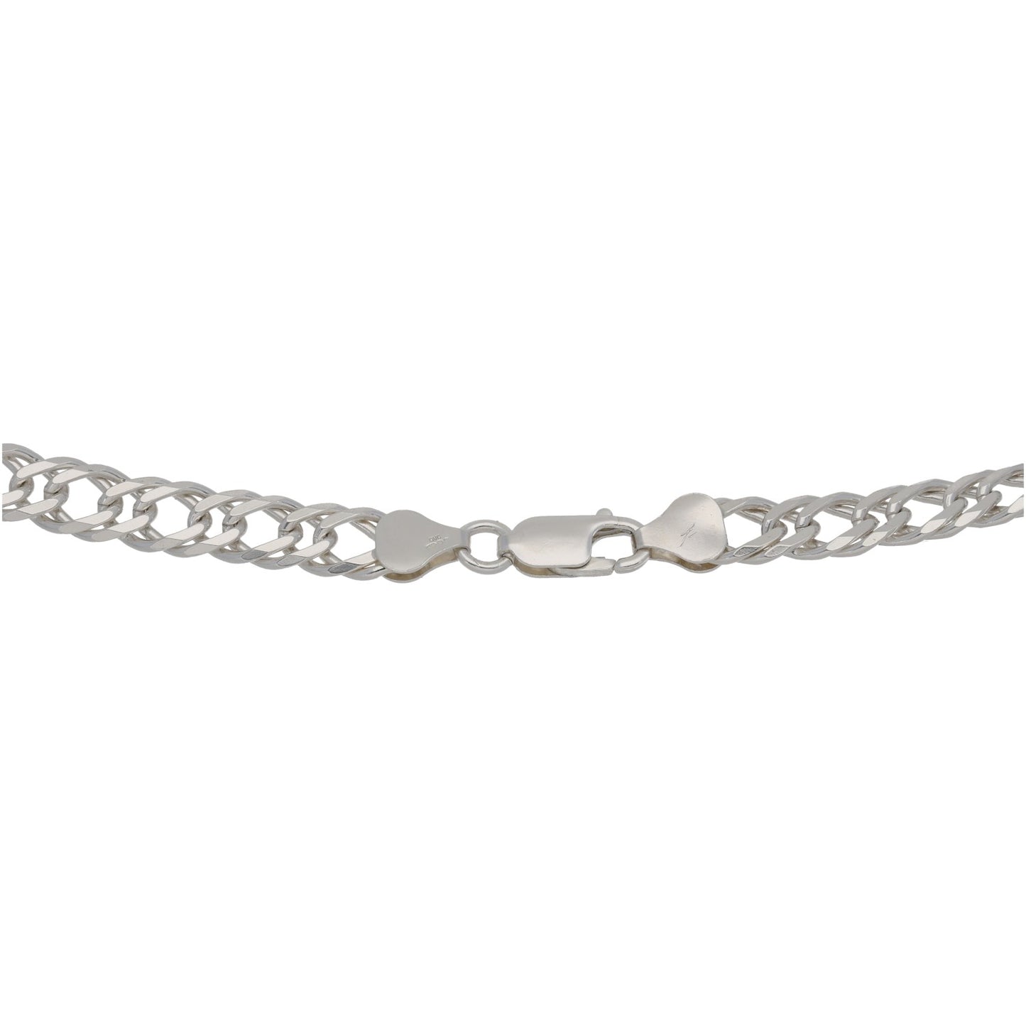 Sterling Silver Double Curb Chain 22"