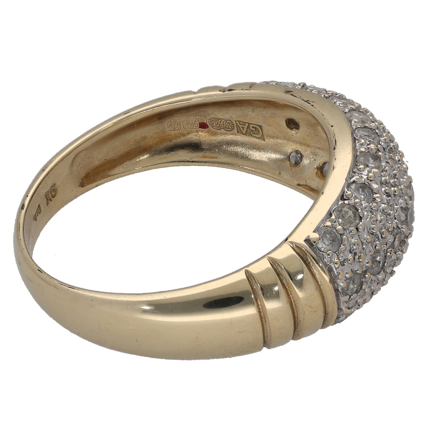 9ct Gold 0.50ct Diamond Dress/Cocktail Ring Size O
