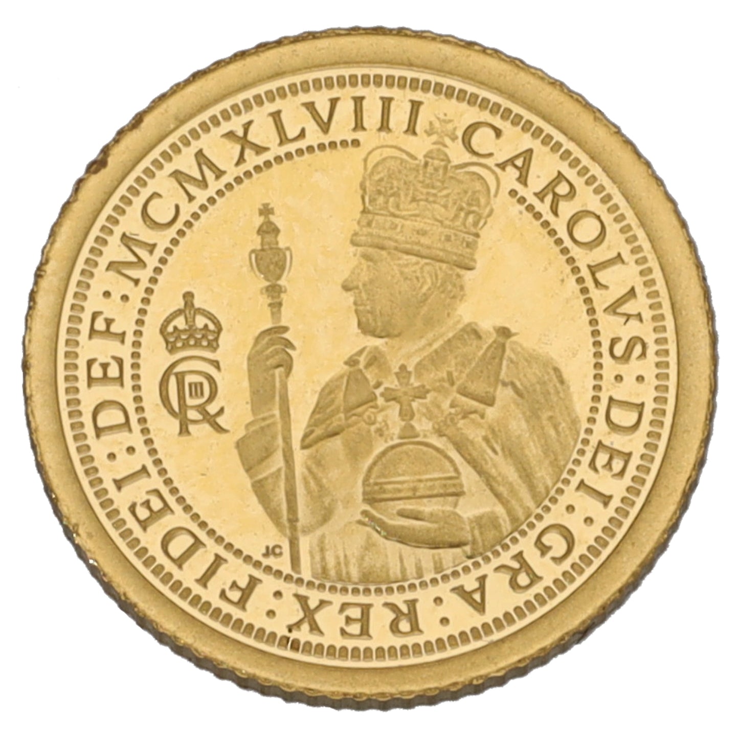22ct Gold King Charles III Eighth Sovereign Coin 2024