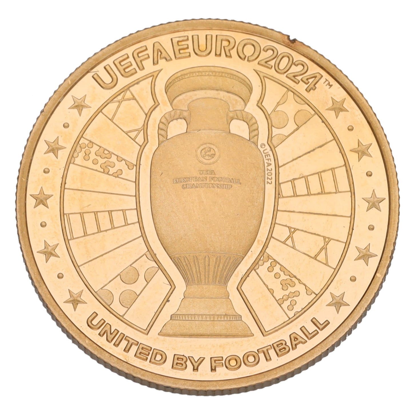 22ct Gold UEFA Euro 2024 1/4 OZ Coin 2024