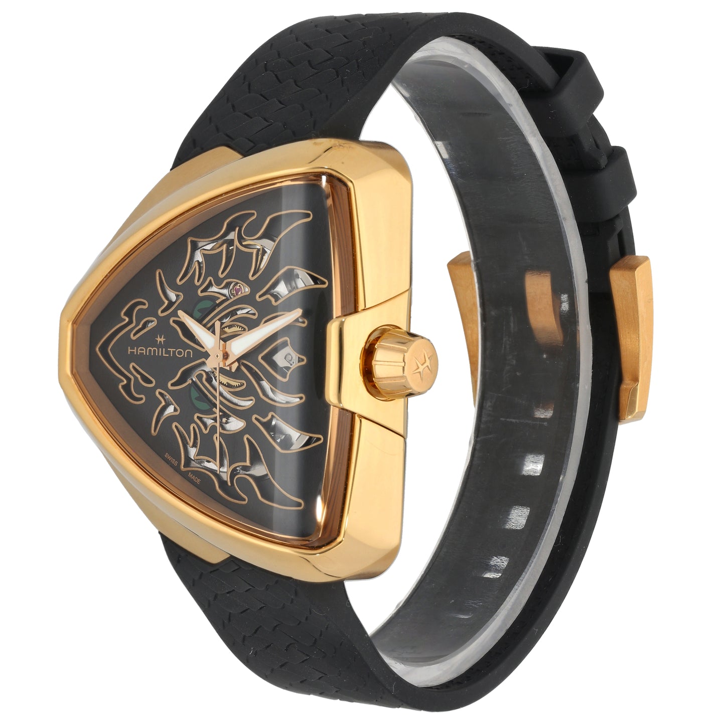 Hamilton Ventura Elvis 80 H245250 42mm Gold Plated Watch