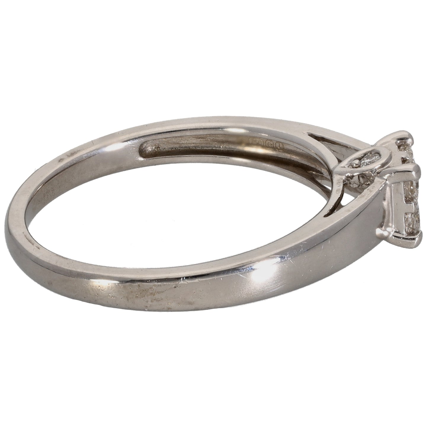 18ct White Gold 0.26ct Diamond Dress/Cocktail Ring Size M