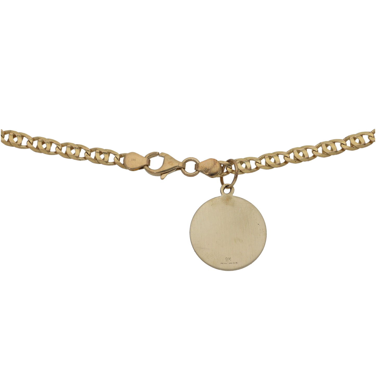 9ct Gold Mary Pendant With Chain