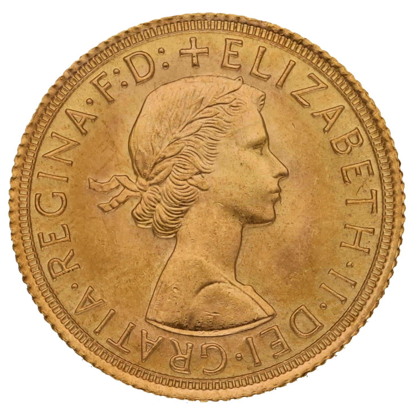 22ct Gold Queen Elizabeth II Full Sovereign Coin 1965