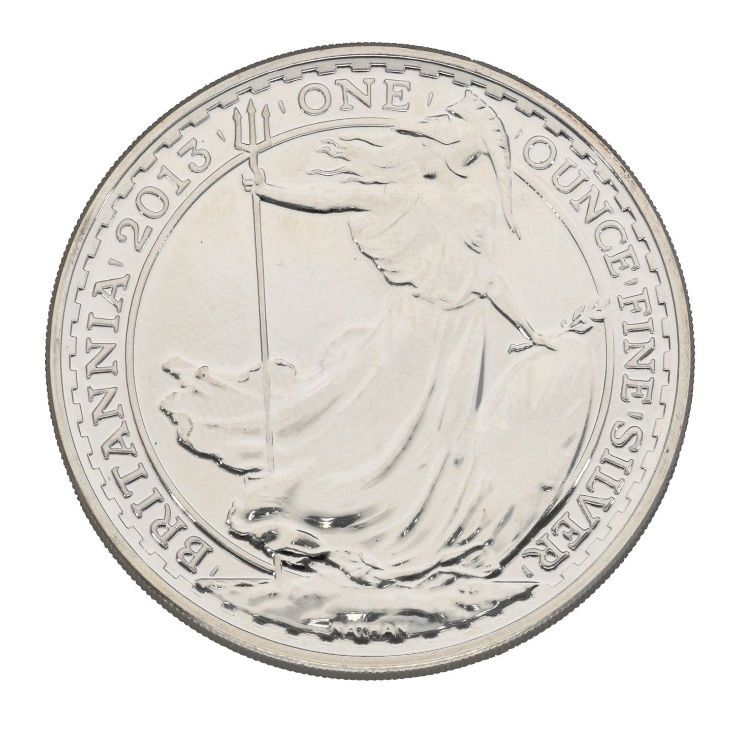 Fine Silver Queen Elizabeth II 1 OZ Britannia Coin 2013