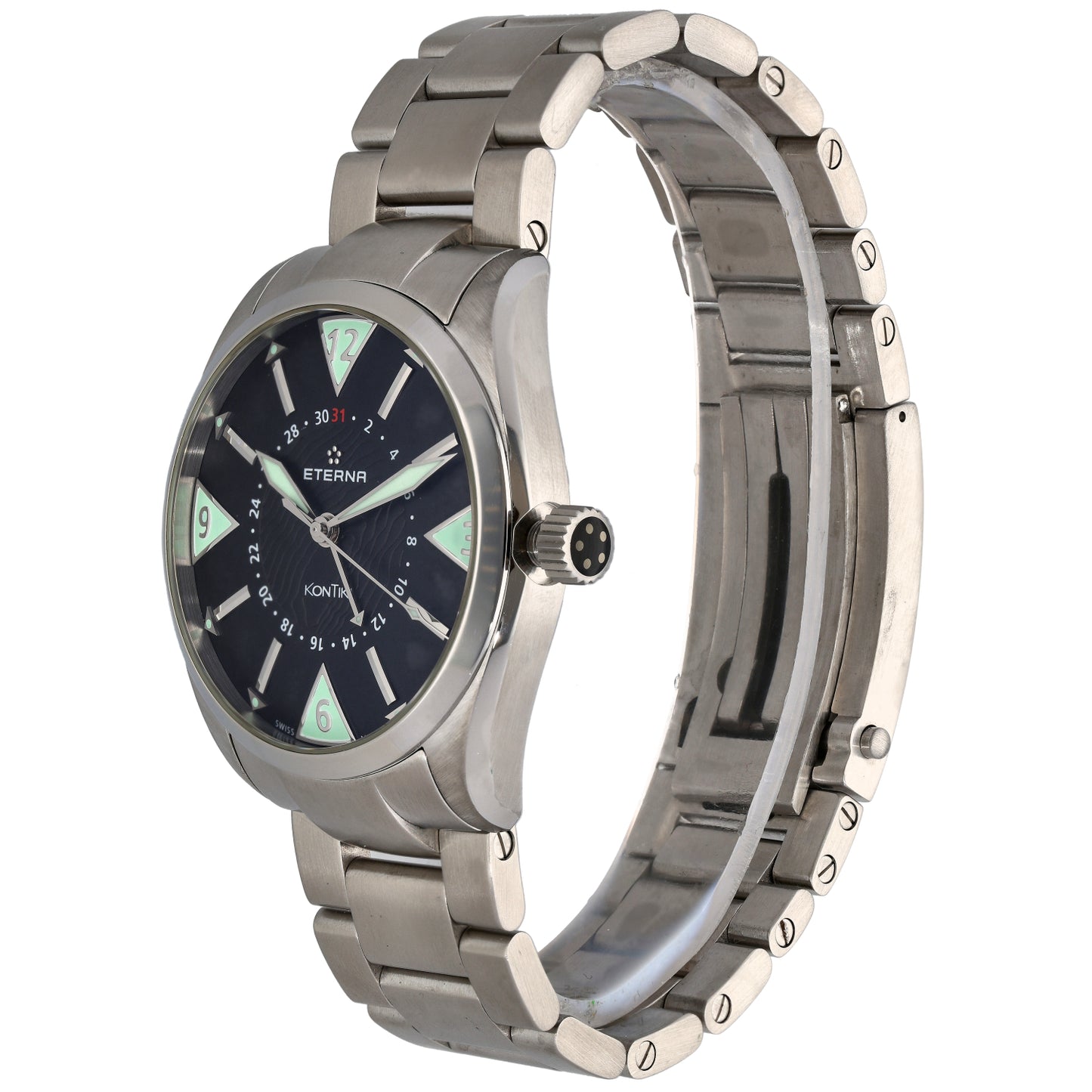 Eterna Kontiki XXL 1595.41 43mm Stainless Steel Watch