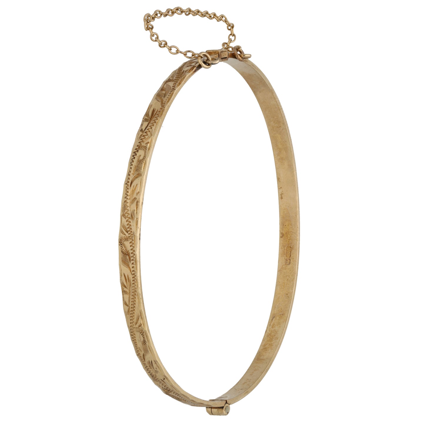 9ct Gold Hinged/Clasp Bangle