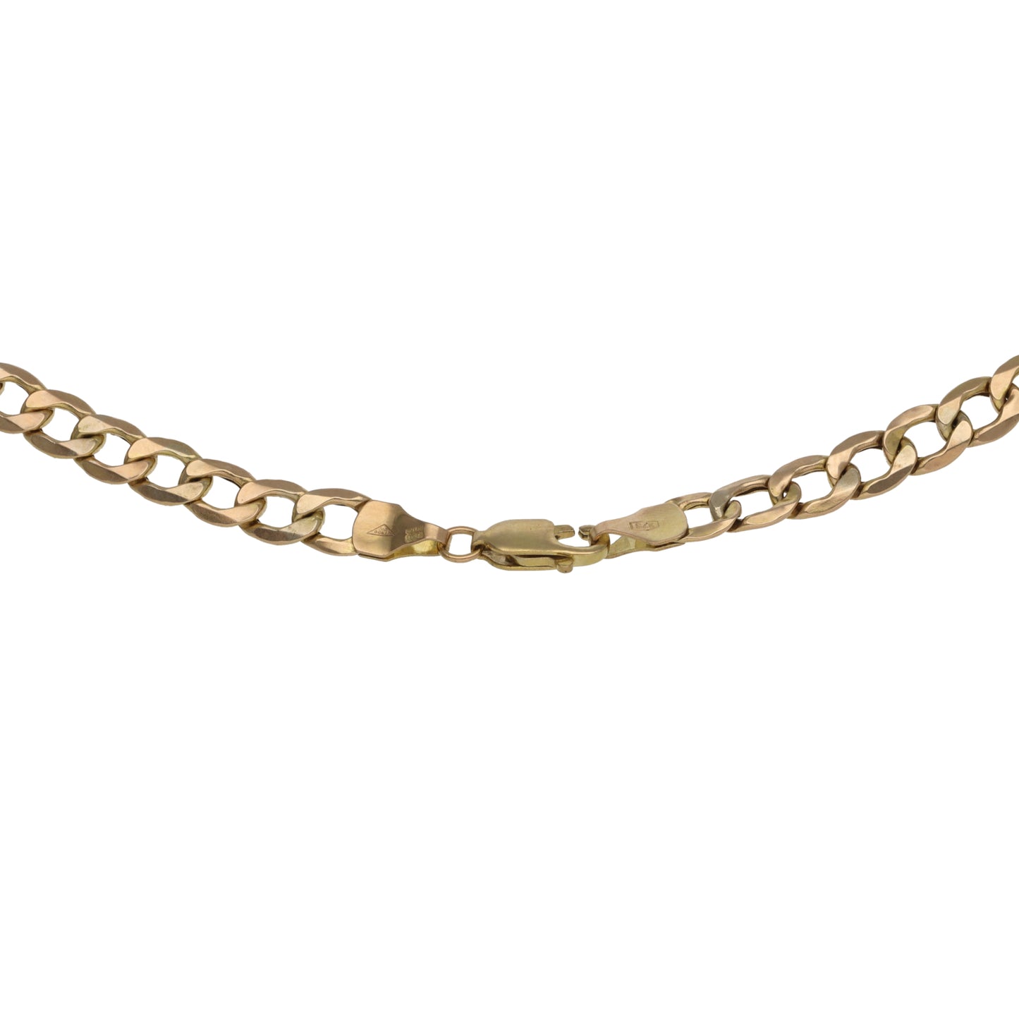 9ct Gold Curb Chain 18"