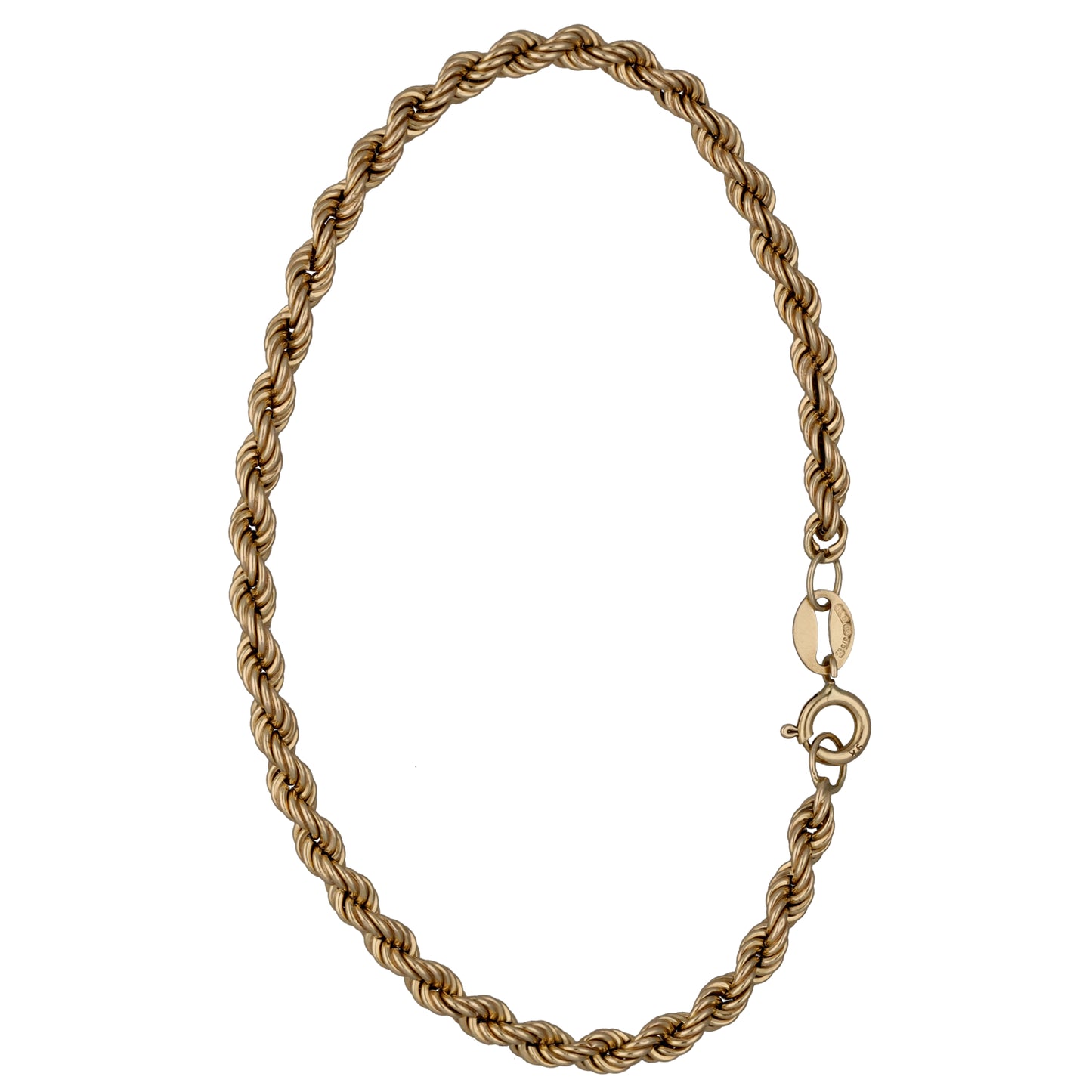 9ct Gold Rope Bracelet