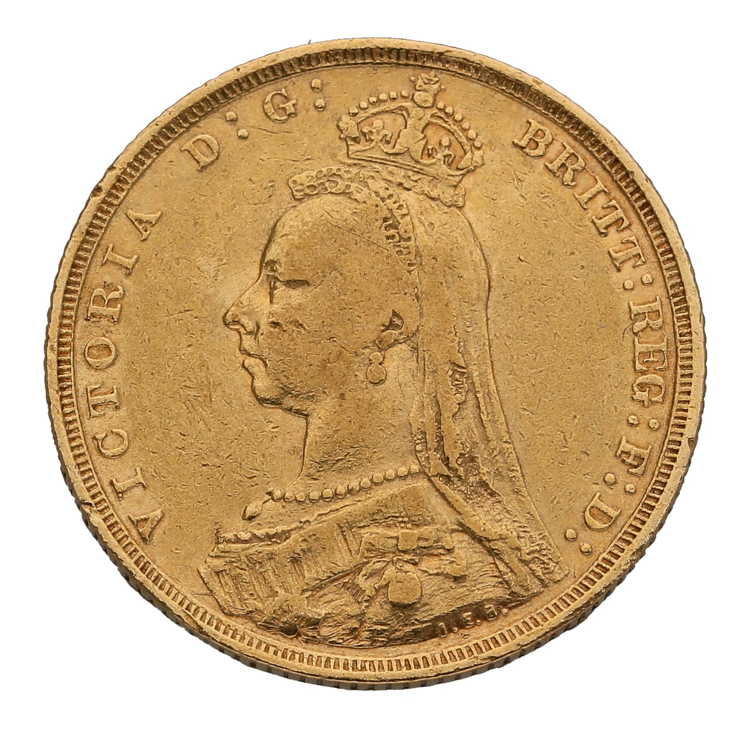 22ct Gold Queen Victoria Full Sovereign Coin 1893