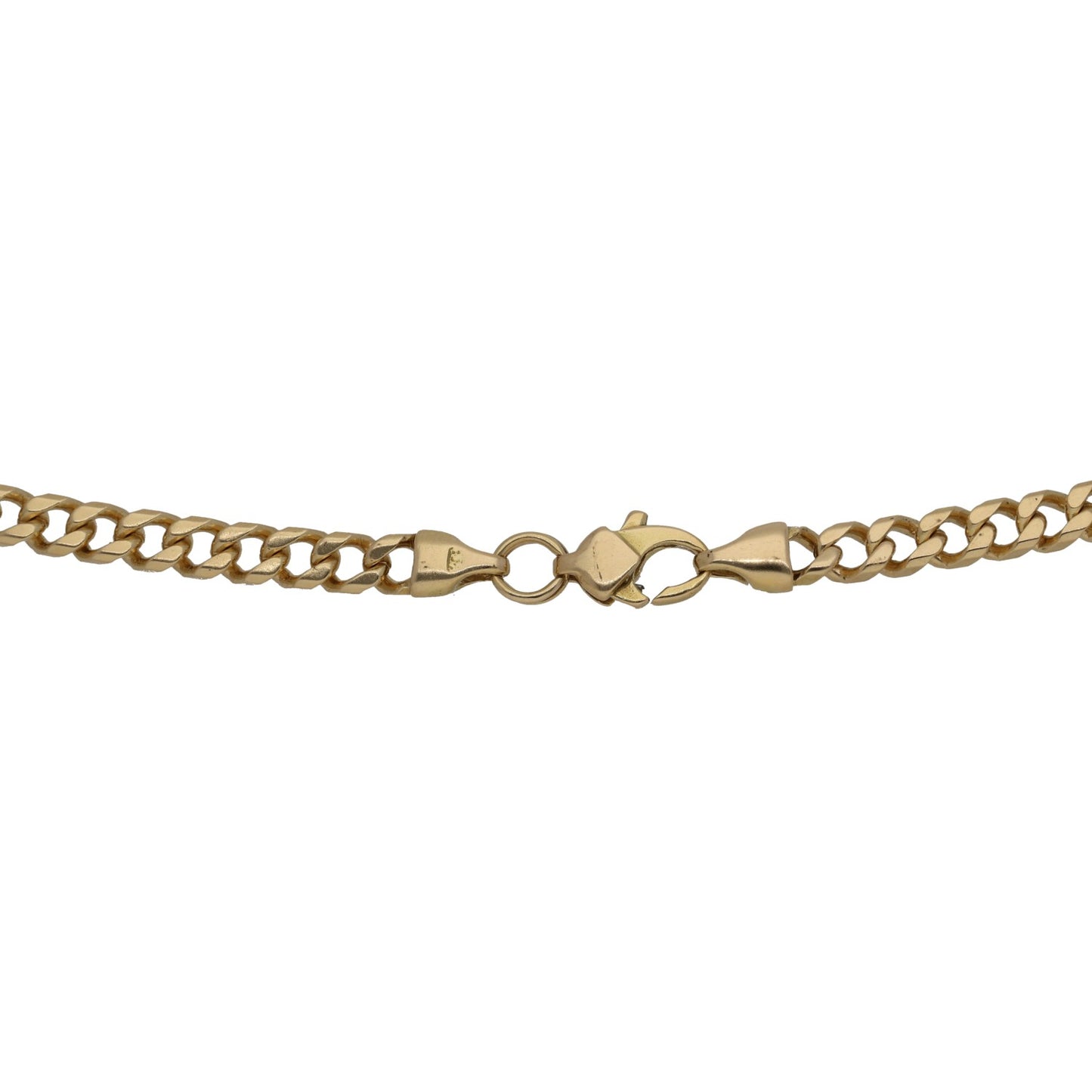 18ct Gold Curb & Bar Chain 26"