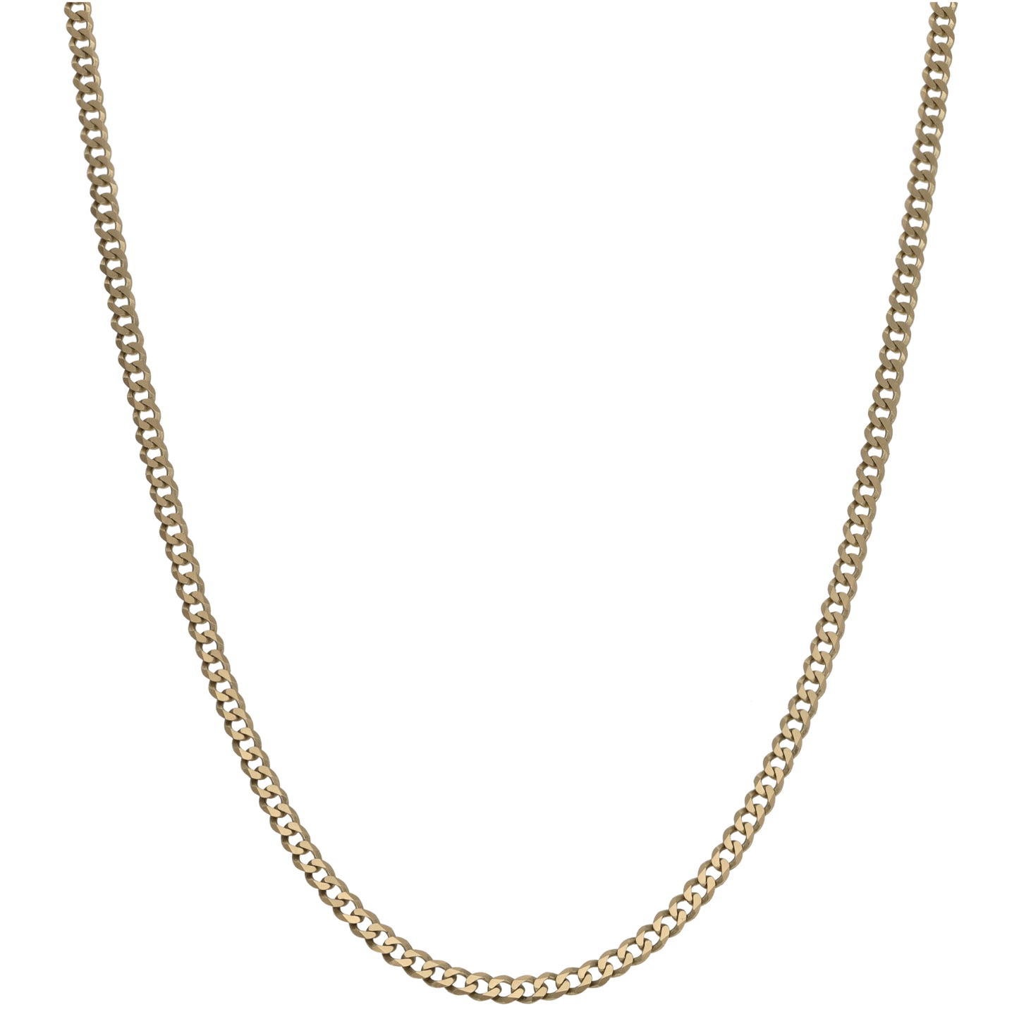 9ct Gold Curb Chain 16"