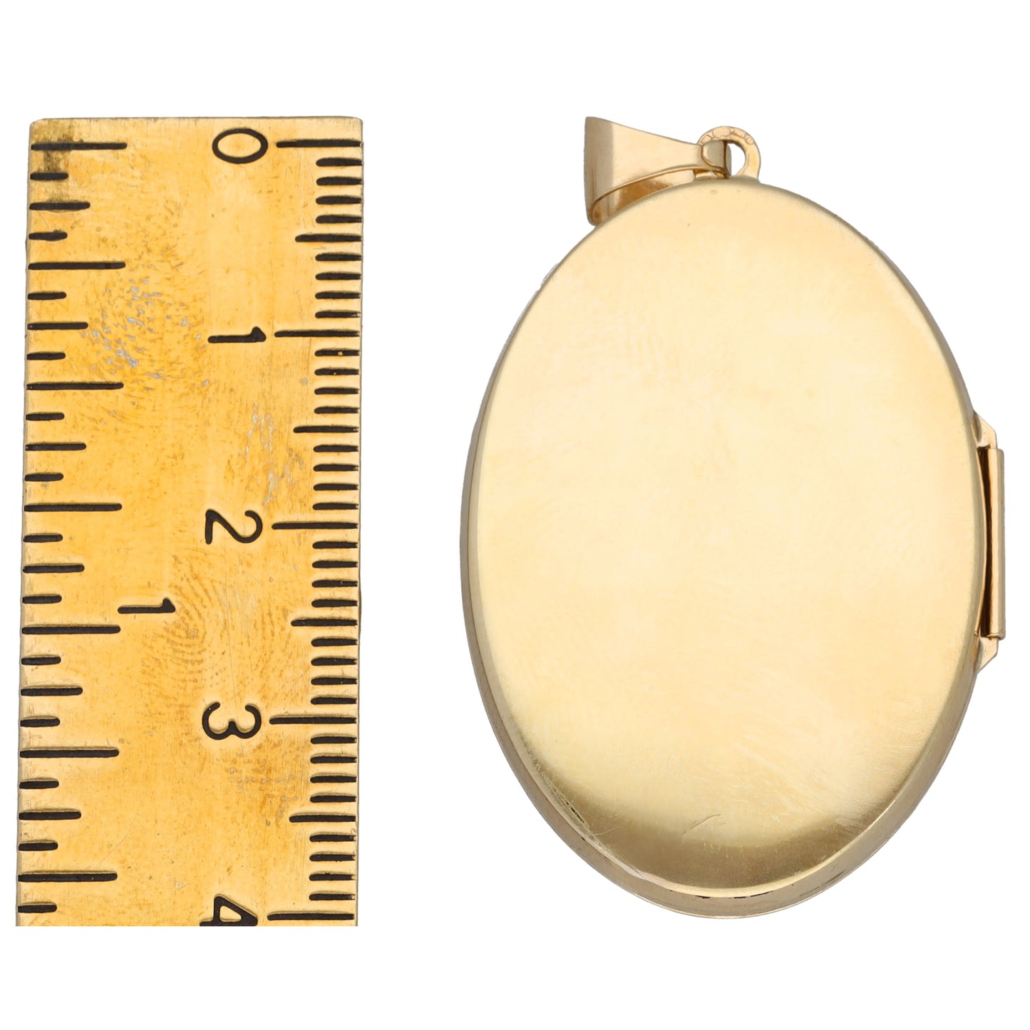 9ct Gold Patterned Locket Pendant