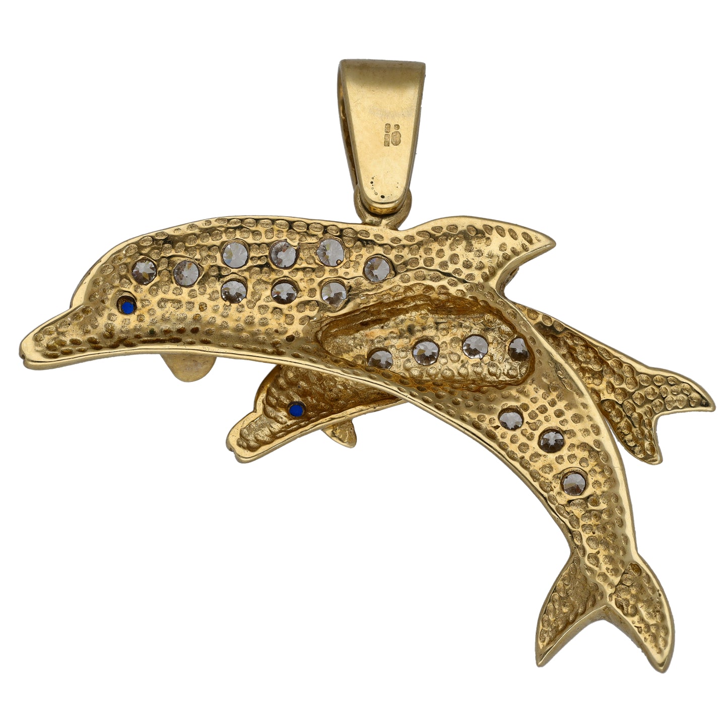 9ct Gold Imitation Dolphin Pendant