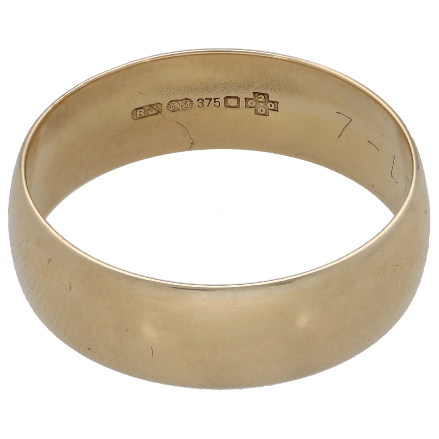 9ct Gold Plain Wedding Ring Size U