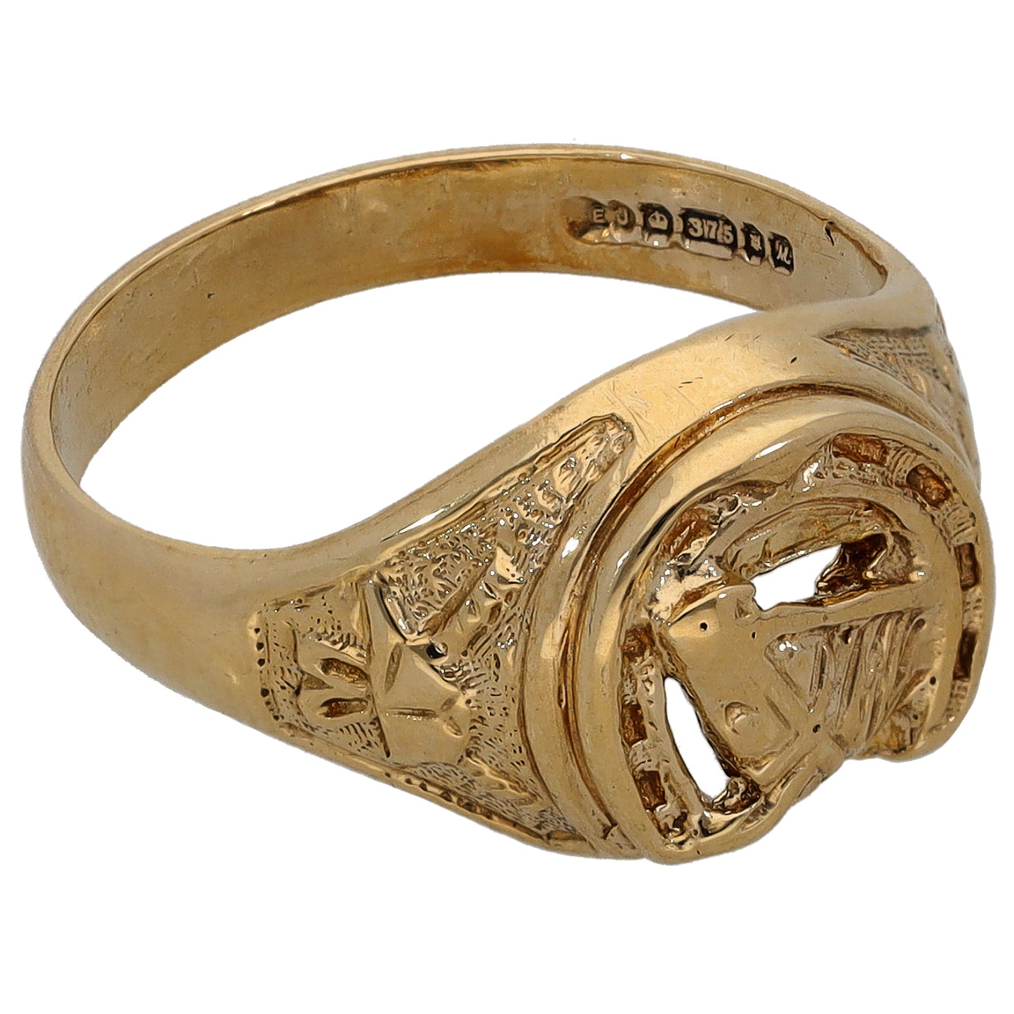 9ct Gold Horseshoe Ring Size L