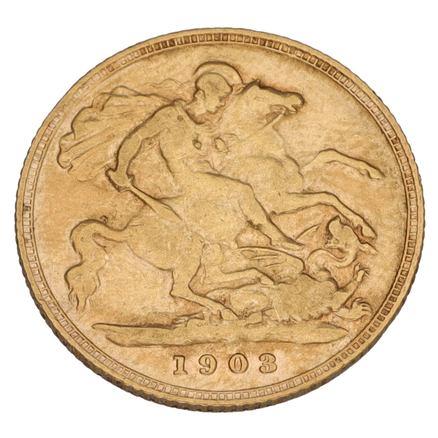 22ct Gold King Edward VII Half Sovereign Coin 1903