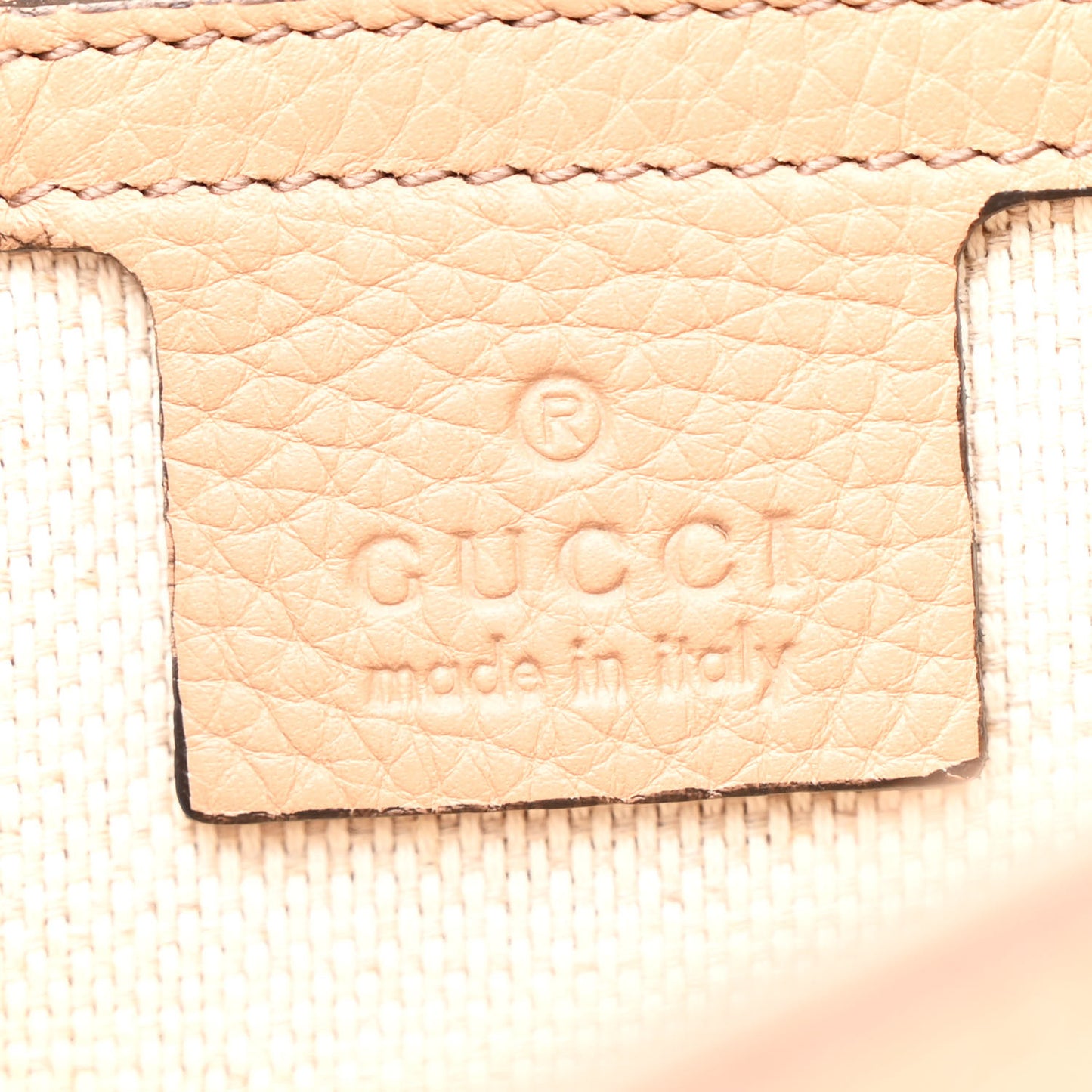Gucci Soho Flap Shoulder Pebbled Calfskin Bag - Caramel