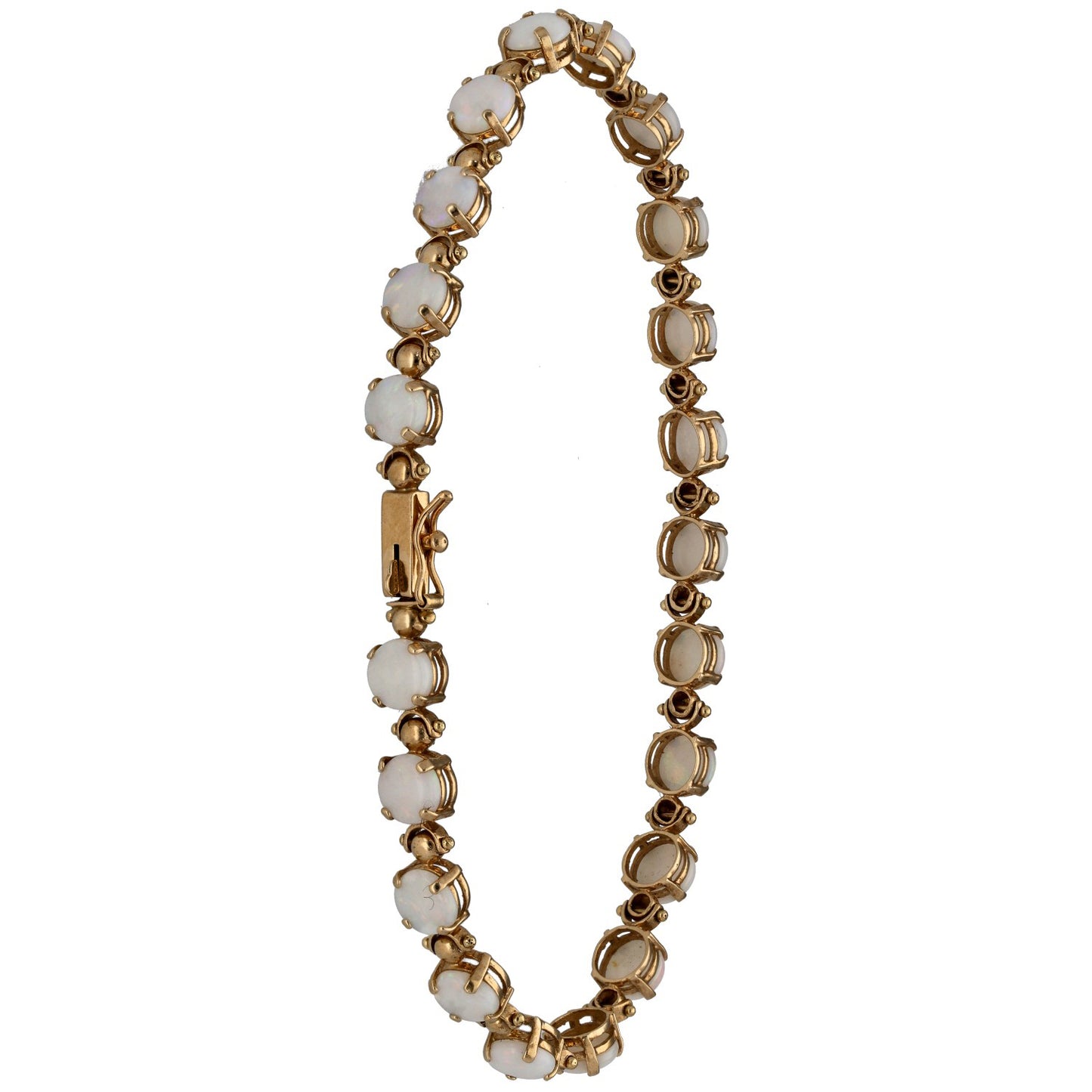9ct Gold Opal Fancy Stone Set Bracelet