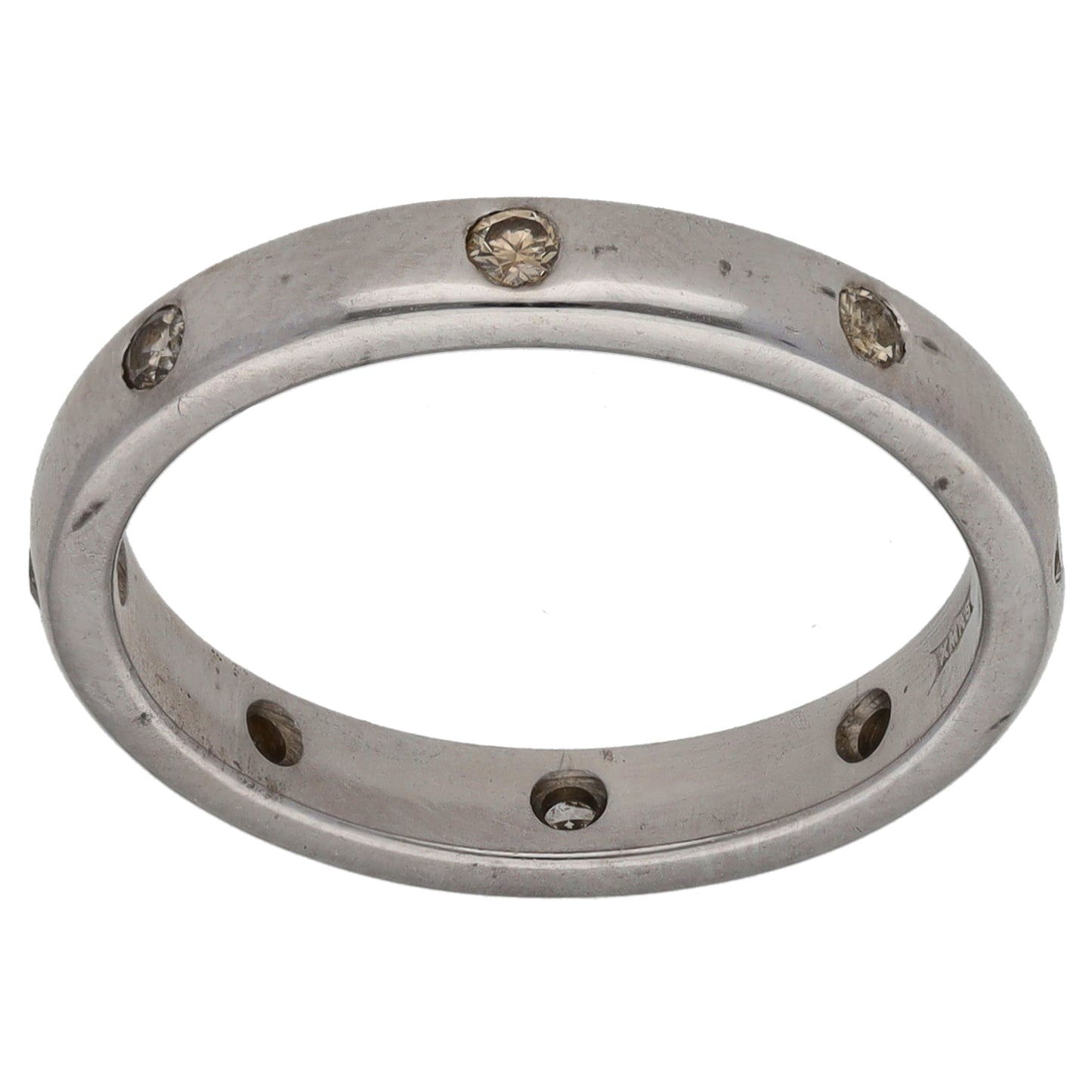 18ct White Gold 0.16ct Diamond Eternity Ring Size M