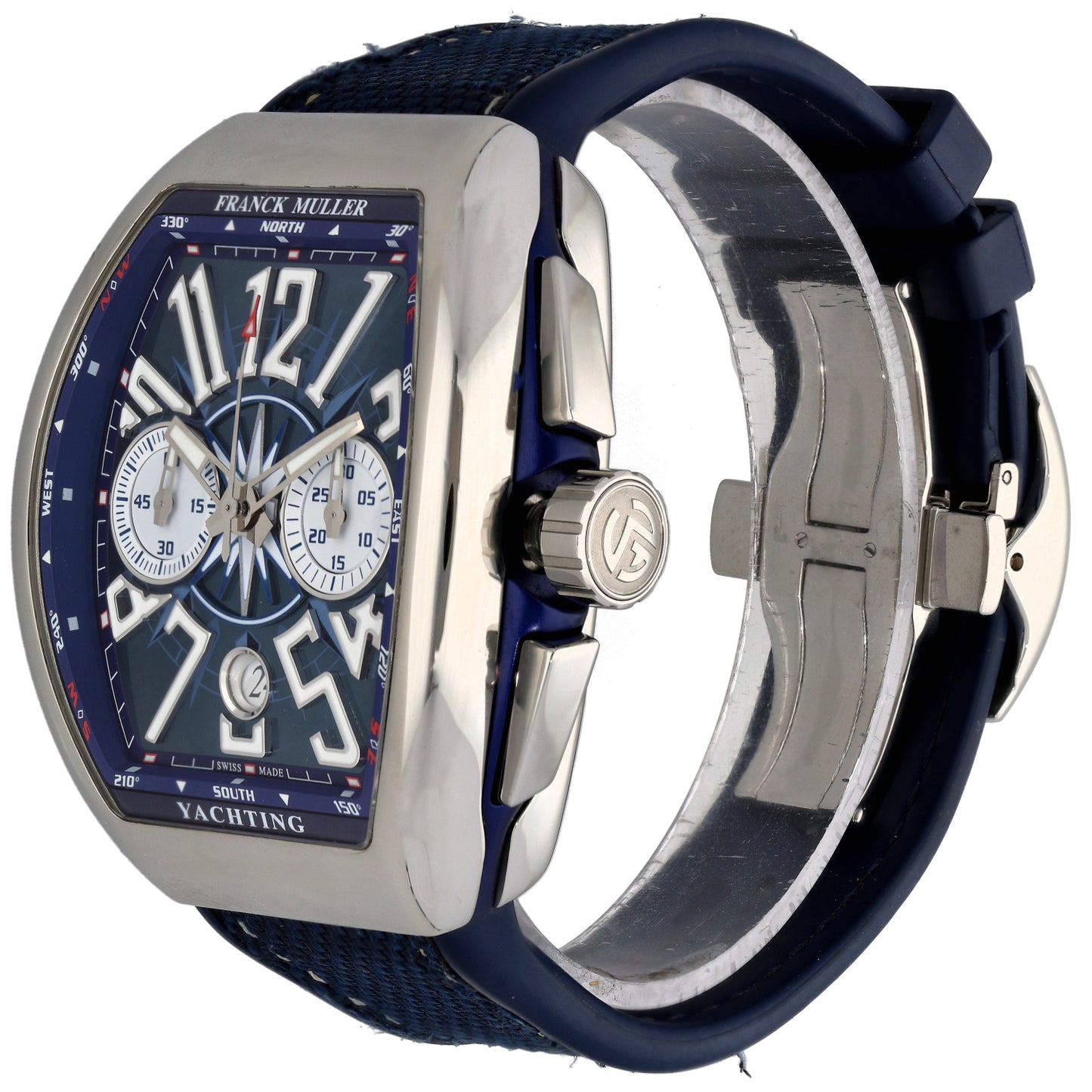Franck Muller Vanguard Yachting V 45 CC DT 44mm Stainless Steel Watch
