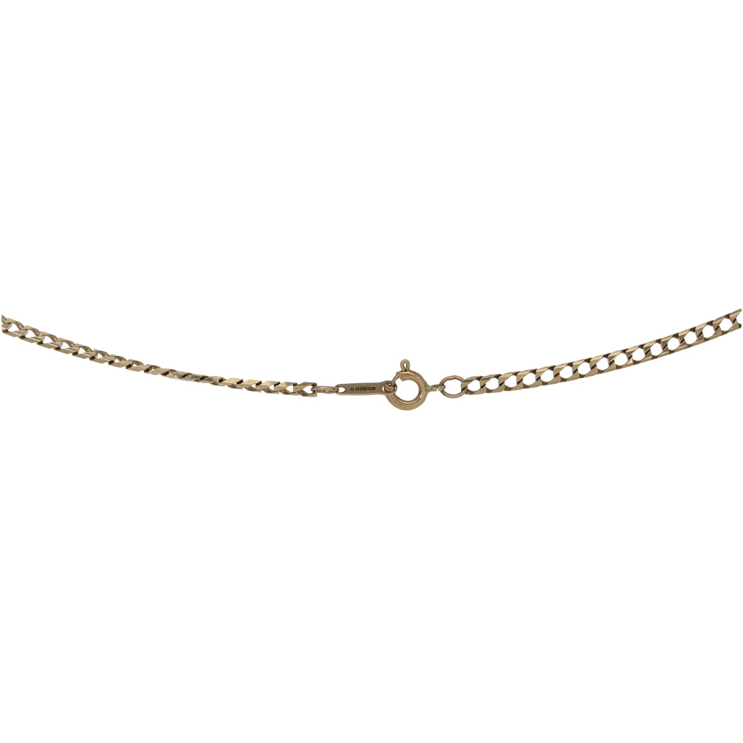 9ct Gold Curb Chain 16"
