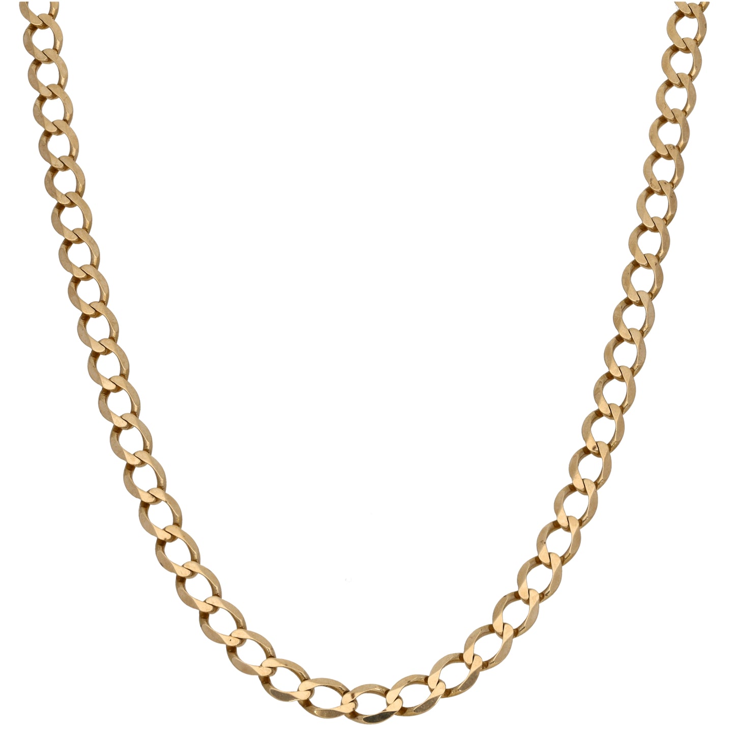 9ct Gold Curb Chain 20"