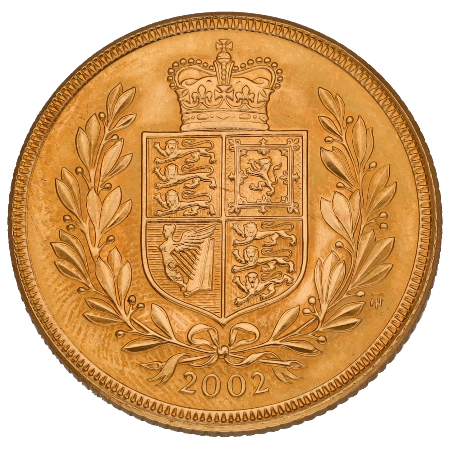 22ct Gold Queen Elizabeth II Full Sovereign Coin 2002
