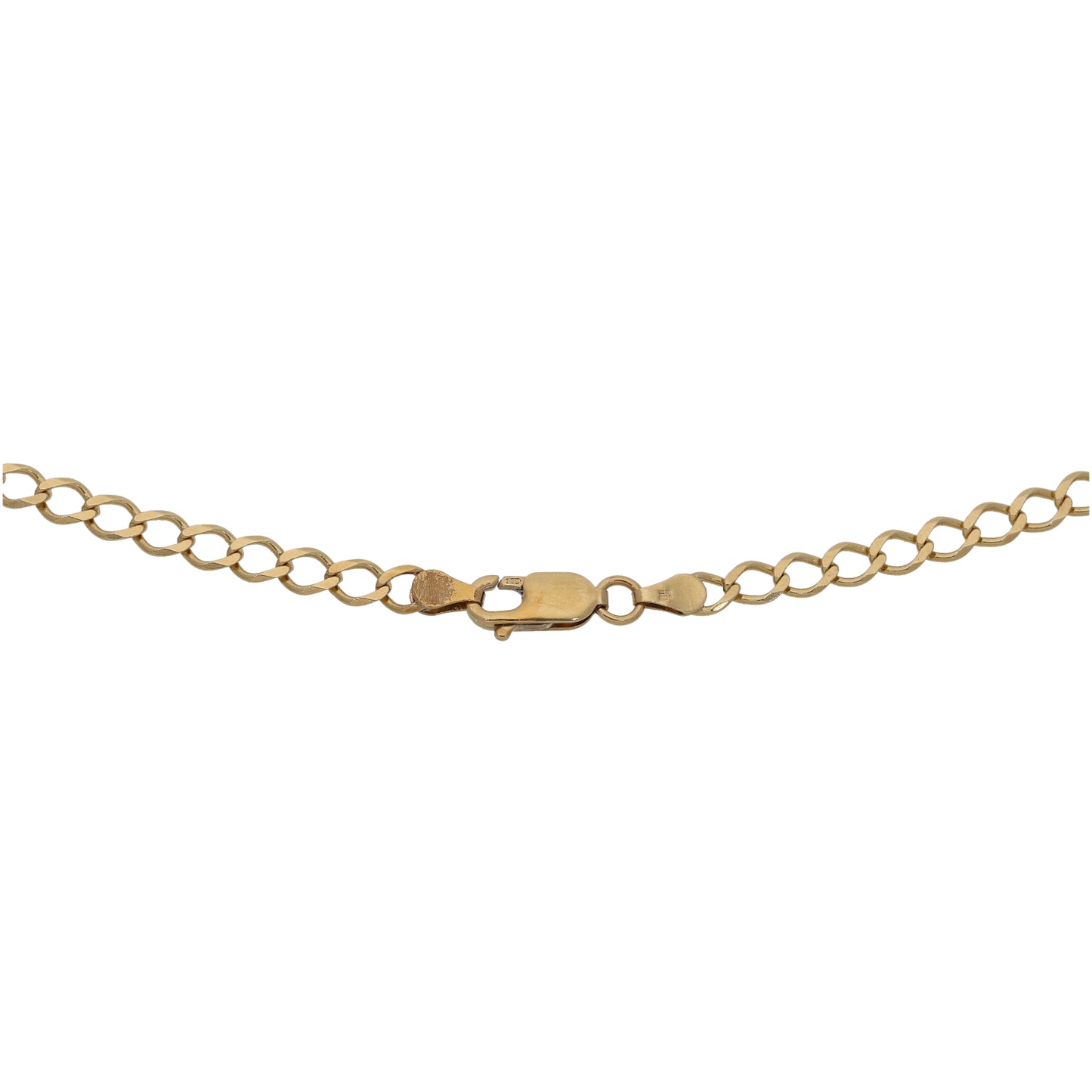 9ct Gold Curb Chain 22"