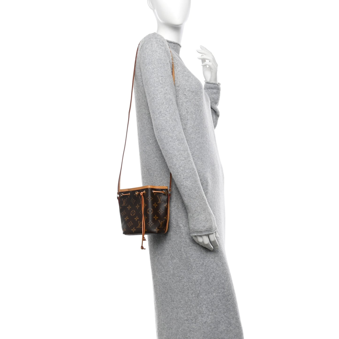Louis Vuitton Nano Noé Monogram Coated Canvas Bag - Brown