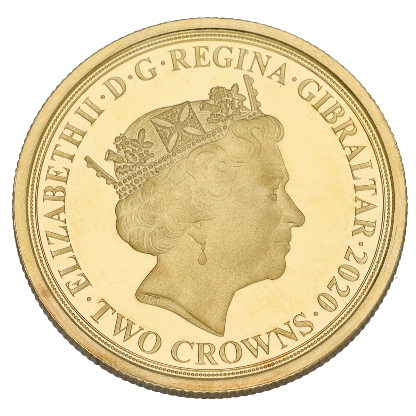 9ct Gold Sir Winston Leonard Spencer Churchill Two Crowns Coin 2020
