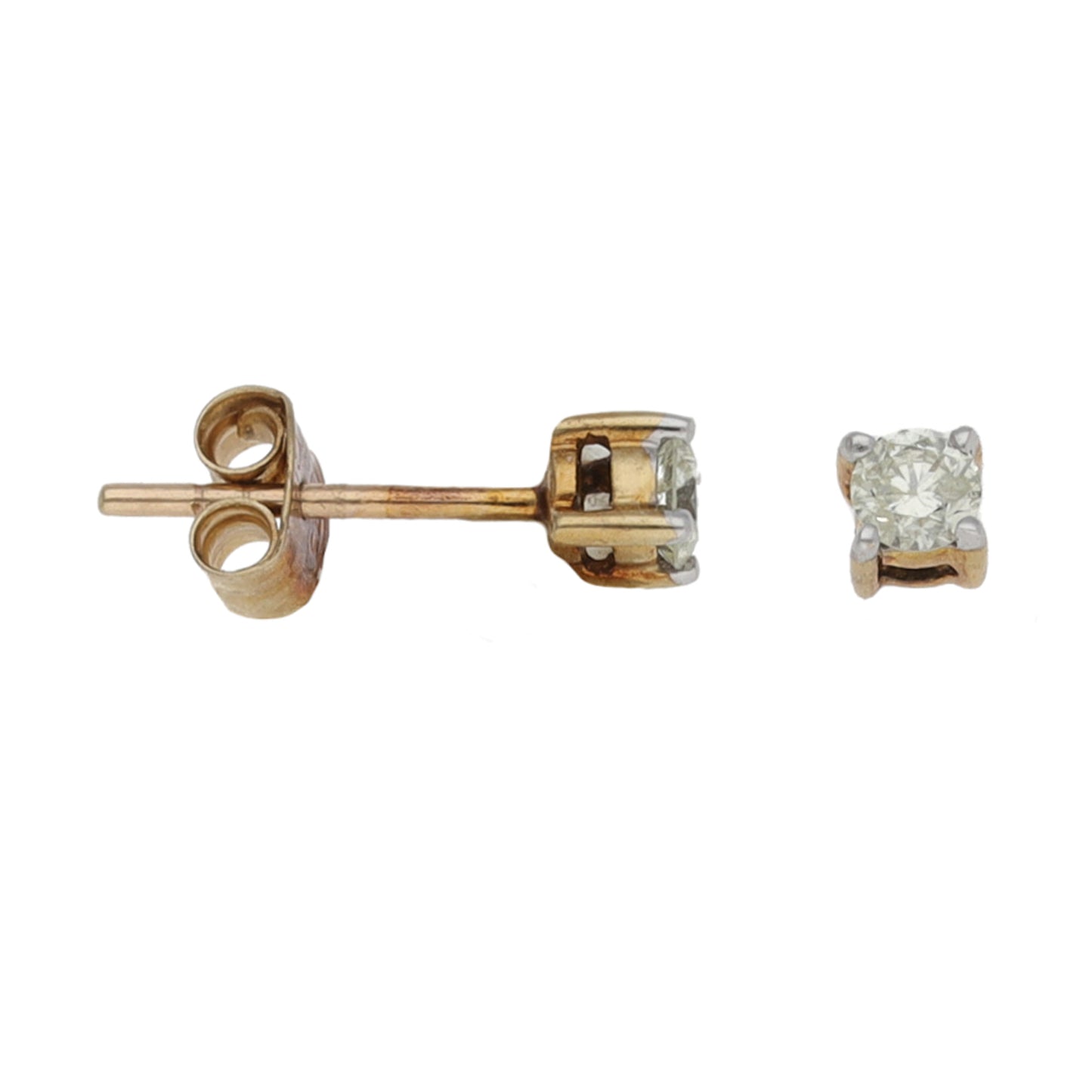 9ct Gold 0.10ct Diamond Stud Earrings