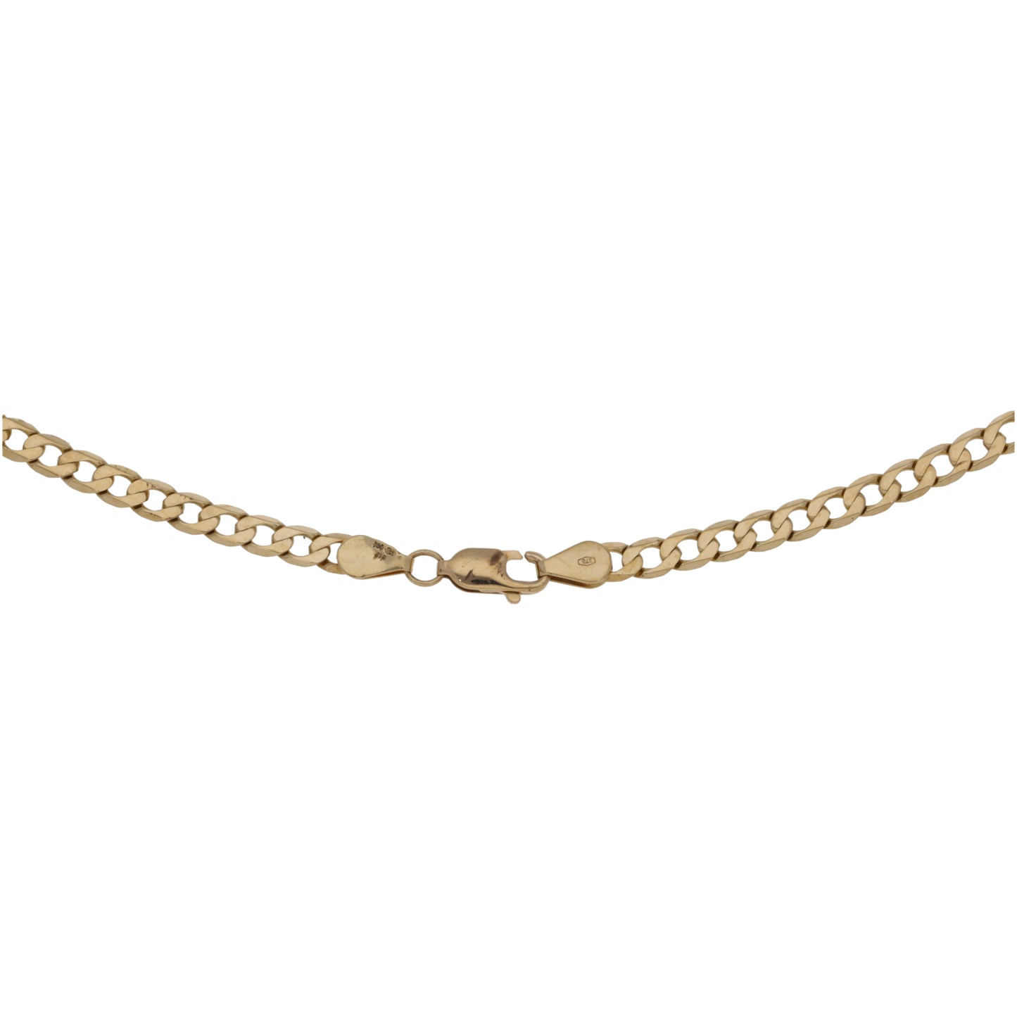 9ct Gold Curb Chain 18"