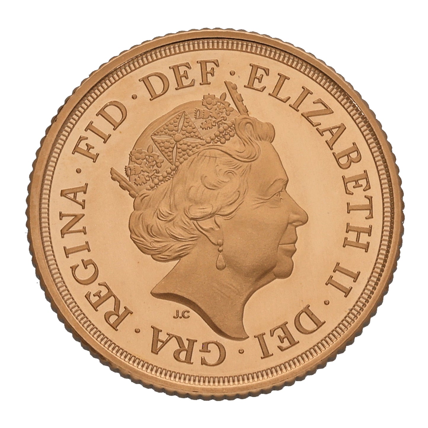 22ct Gold Queen Elizabeth II Full Sovereign Coin 2021