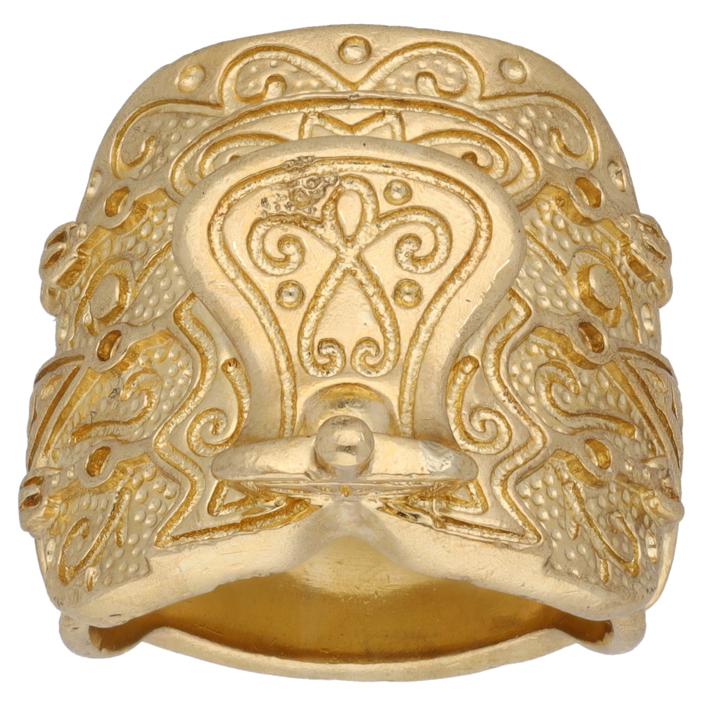 9ct Gold Saddle Ring Size P