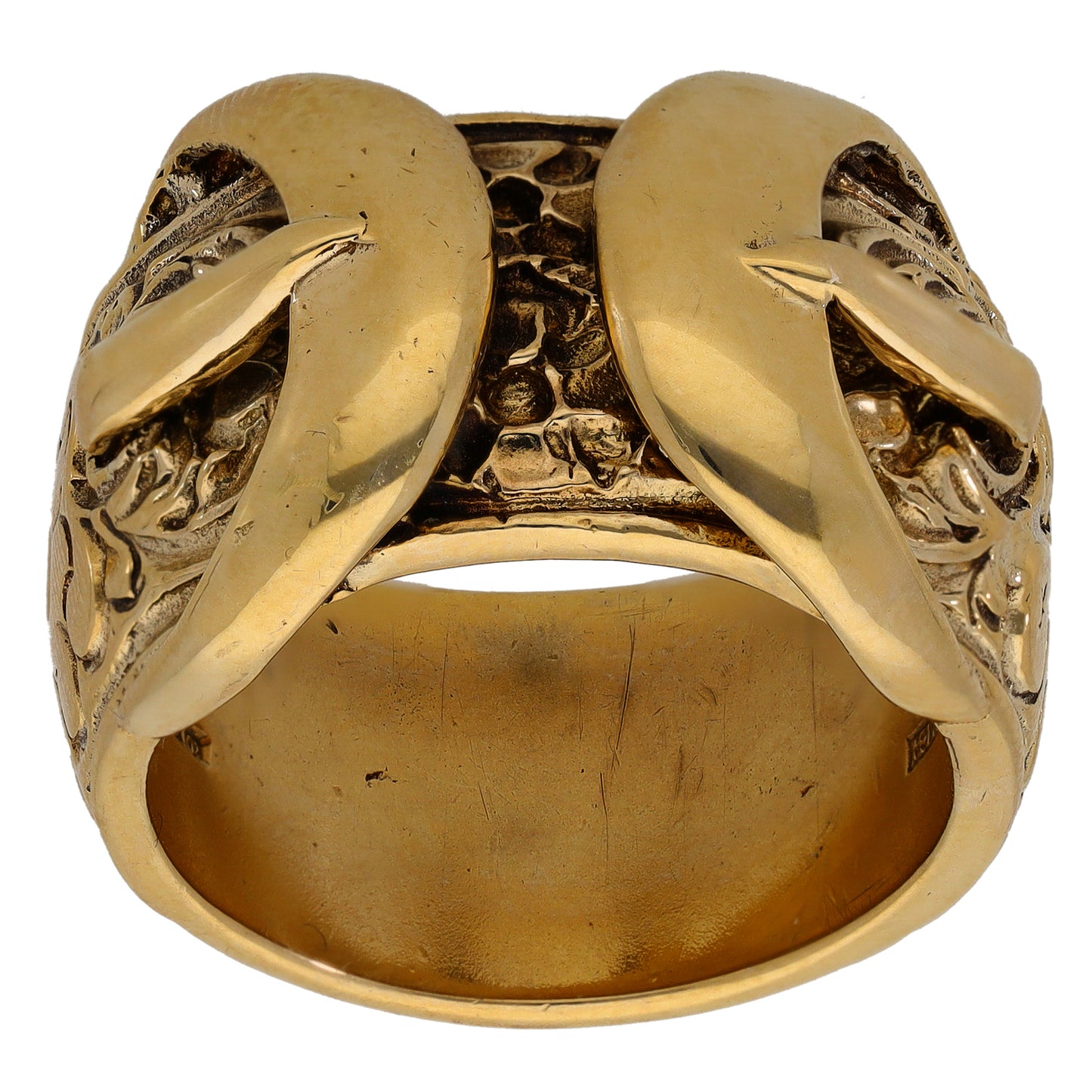 9ct Gold Buckle Ring Size Y
