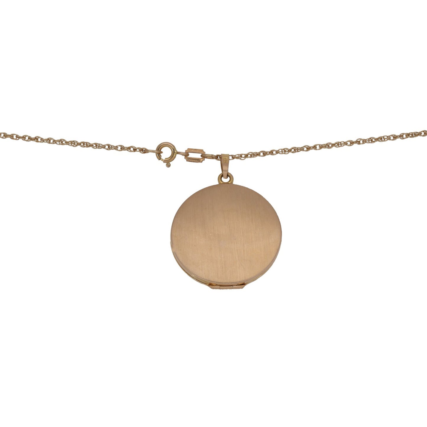 9ct Gold Patterned Locket Pendant With Chain