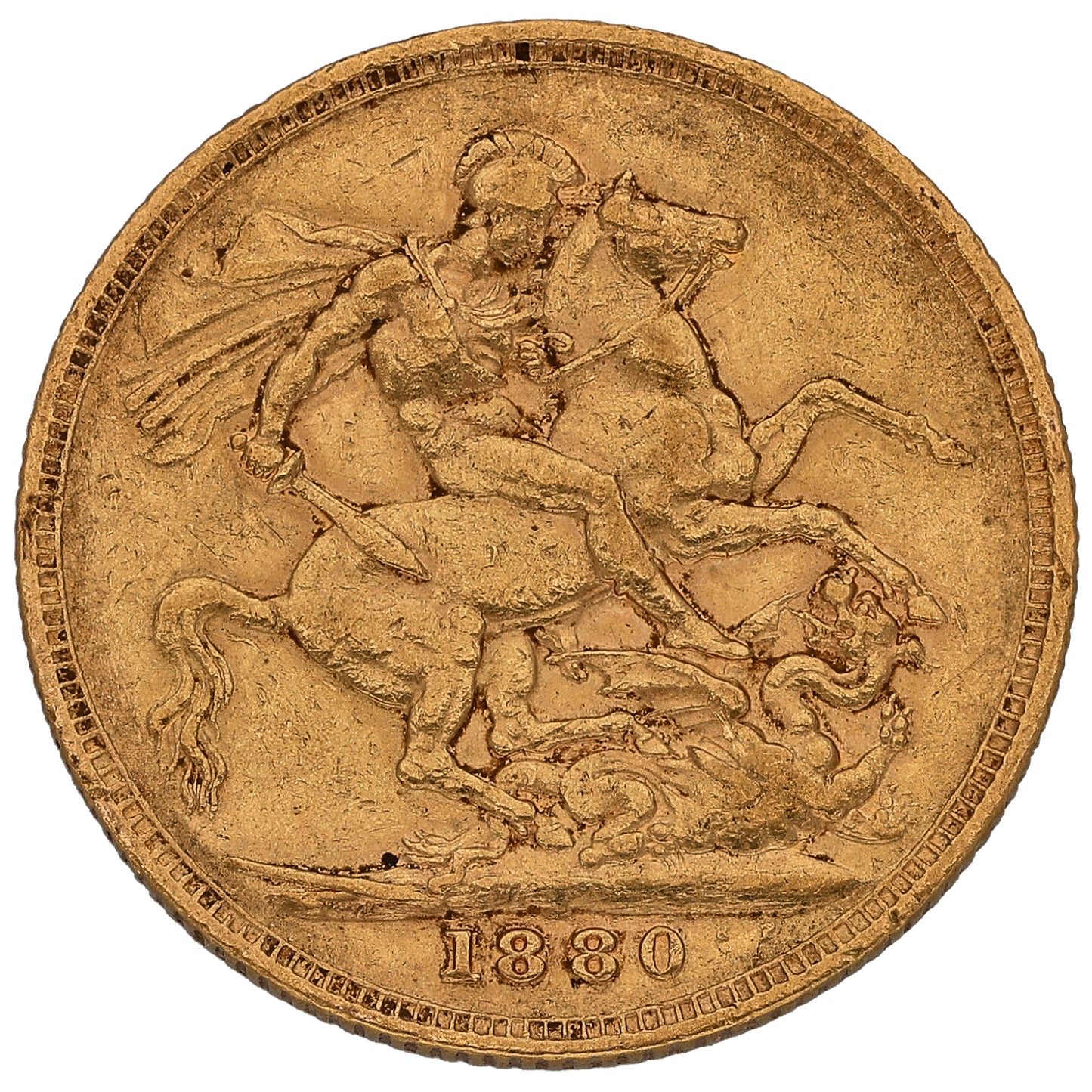 22ct Gold Queen Victoria Full Sovereign Coin 1880