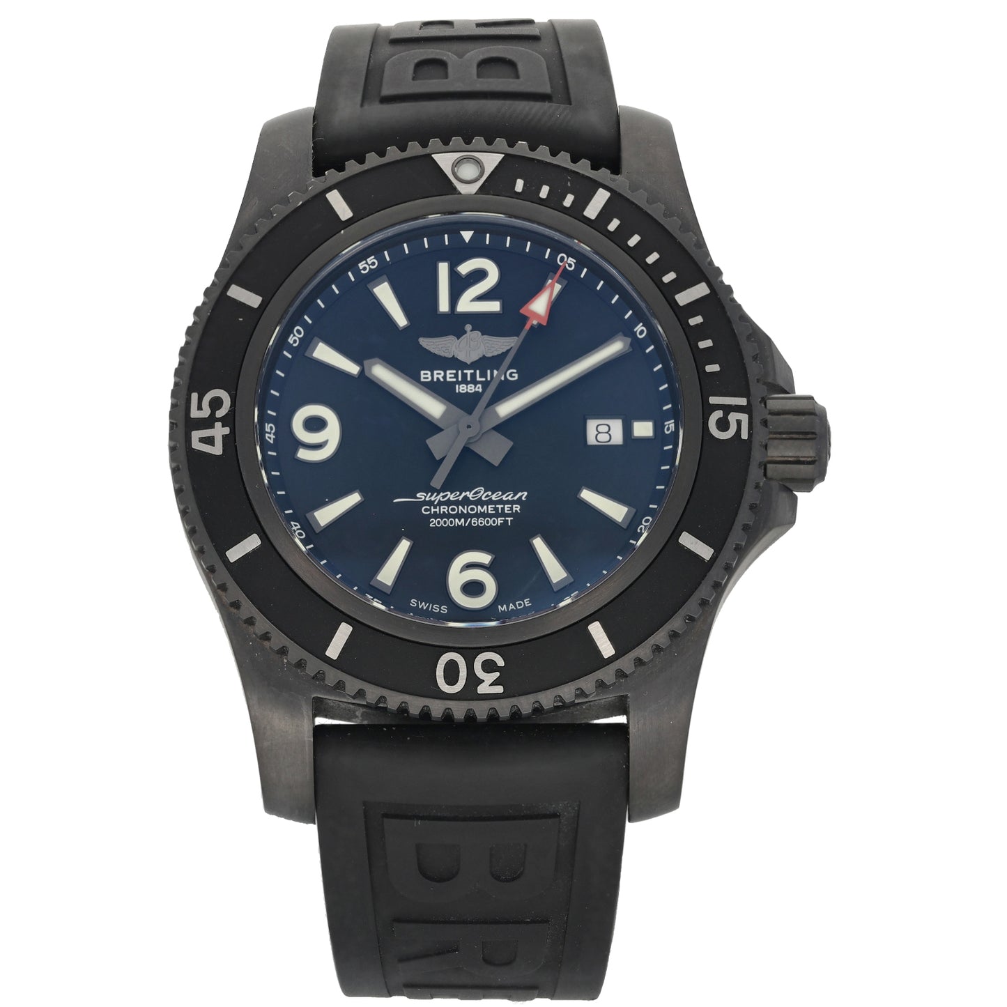Breitling Superocean M17368 46mm DLC Stainless Steel Watch